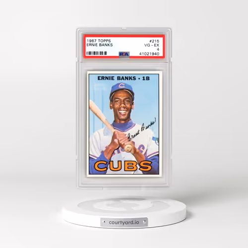1967 Topps #215 Ernie Banks (PSA 4 VG-EX)