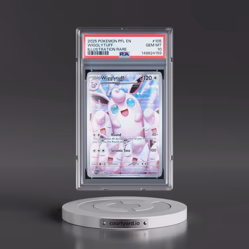 2025 Pokémon Pfl EN-Phantasmal Flames #105 Wigglytuff - Illustration Rare (PSA 10 GEM MINT)