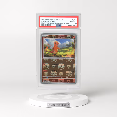 2023 Pokémon Card 151 #004 Charmander - Reverse Holo Master Ball (PSA 10 GEM MINT)