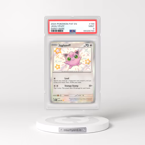 2024 Pokémon Paf EN-Paldean Fates #198 Jigglypuff - Shiny Rare (PSA 9 MINT)