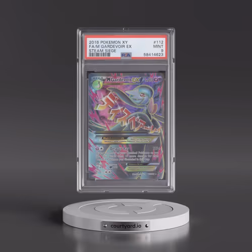 2016 Pokémon XY Steam Siege #112 M Gardevoir EX - Holo Full Art (PSA 9 MINT)