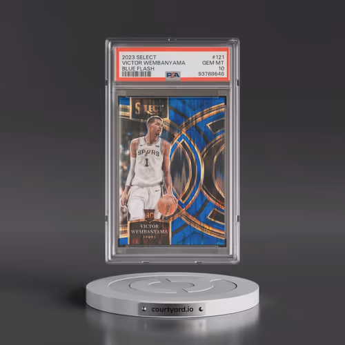 2023 Panini Select #121 Victor Wembanyama - Blue Flash (PSA 10 GEM MINT)