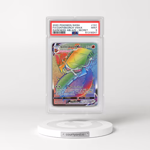 2020 Pokémon Sword & Shield Darkness Ablaze #191 Centiskorch Vmax - Full Art Secret (PSA 9 MINT)