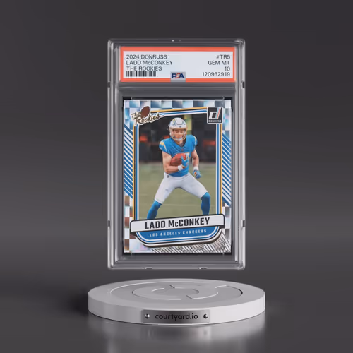 2024 Panini Donruss the Rookies #TR5 Ladd McConkey (PSA 10 GEM MINT)