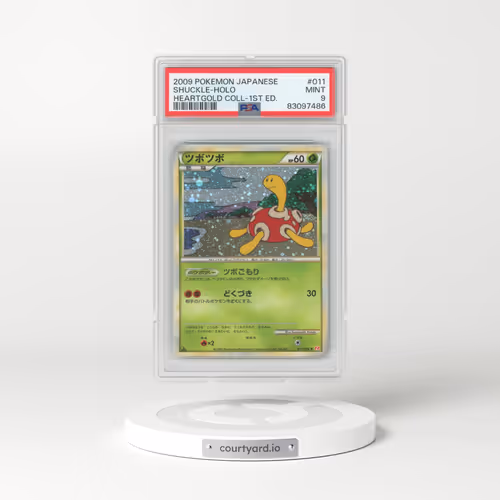 2009 Japanese Heartgold Collection #11 Shuckle - 1st Edition Holo (PSA 9 MINT)