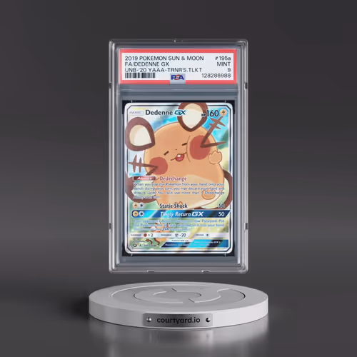2019 Pokémon Sun & Moon Unbroken Bonds #195a Dedenne GX - Holo Full Art 2020 Yellow A Alternate Art