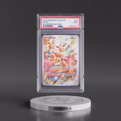 2024 Pokémon Twm EN-Twilight Masquerade #188 Eevee - Illustration Rare (PSA 9 MINT)
