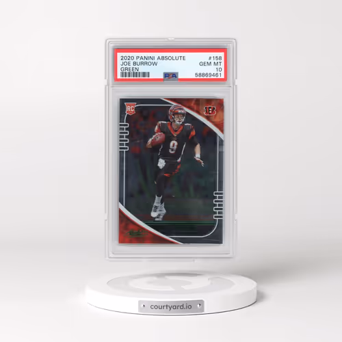 2020 Panini Absolute #158 Joe Burrow - Green (PSA 10 GEM MINT)