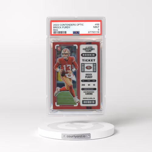 2022 Panini Contenders Optic #68 Brock Purdy - Red (PSA 9 MINT)