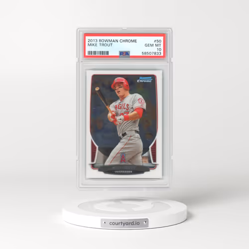 2013 Bowman Chrome #50 Mike Trout (PSA 10 GEM MINT)