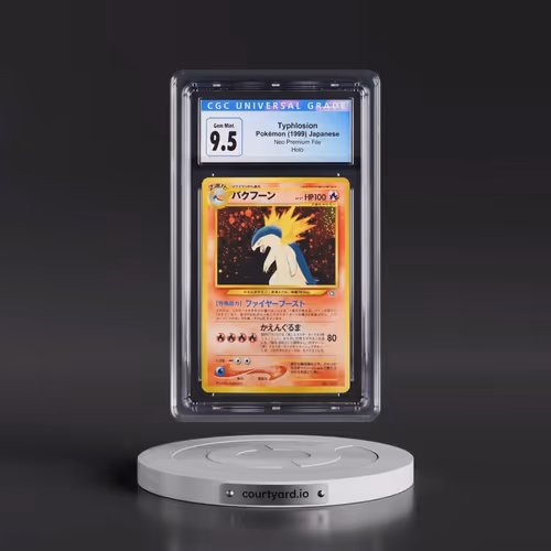 1999 Neo Premium File Typhlosion - No Rarity - Holo (CGC 10 GEM MINT)
