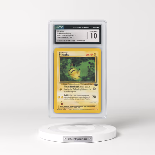 1999 Black Star Promos #27 Pikachu (CGC 10 GEM MINT)