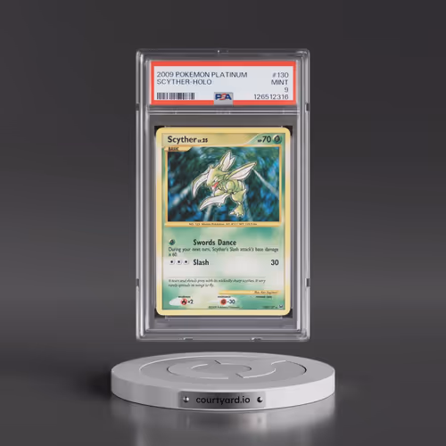 2009 Pokémon Platinum #130 Scyther - Holo (PSA 9 MINT)