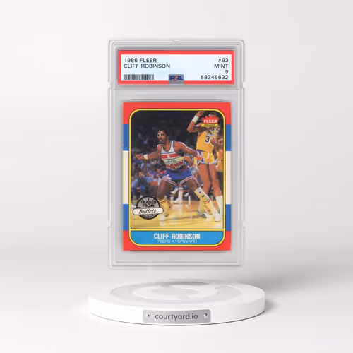 1986 Fleer #93 Cliff Robinson (PSA 9 MINT)