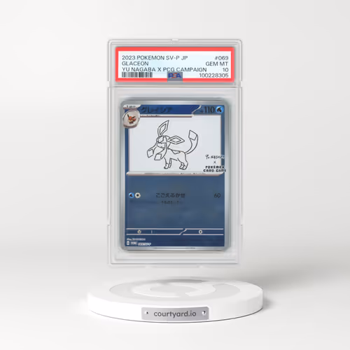 2023 Pokémon SV-P Promo #069 Glaceon - YU Nagaba X Pokemon Card Game Campaign (PSA 10 GEM MINT)