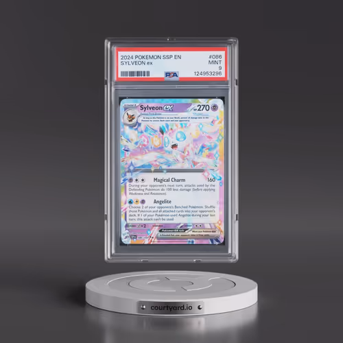 2024 Pokémon Ssp EN-Surging Sparks #086 Sylveon EX - Holo (PSA 9 MINT)