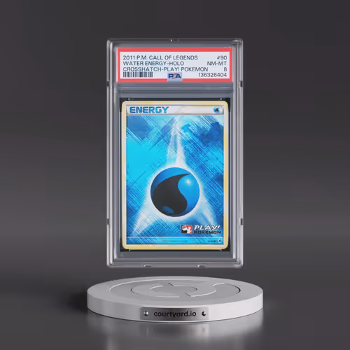 2011 Pokémon Call of Legends #90 Water Energy - Holo Crosshatch-2011 Play! Pokemon (PSA 8 NM-MT)
