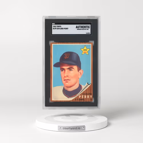 1962 Topps #199 Gaylord Perry - Star Rookie (SGC AUTHENTIC)