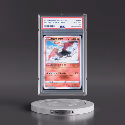 2024 Pokémon Svjl-Battle Master Deck Terastal Charizard EX #003 Radiant Charizard - Holo (PSA 10 GEM