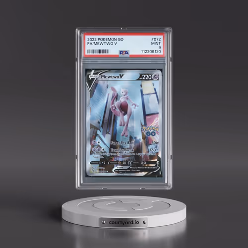 2022 Pokémon Go #072 Mewtwo V - Holo Full Art (PSA 9 MINT)