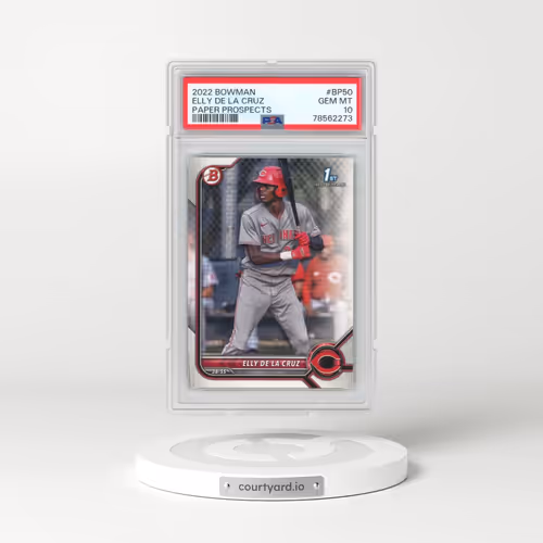 2022 Bowman Paper Prospects #BP50 Elly de La Cruz (PSA 10 GEM MINT)