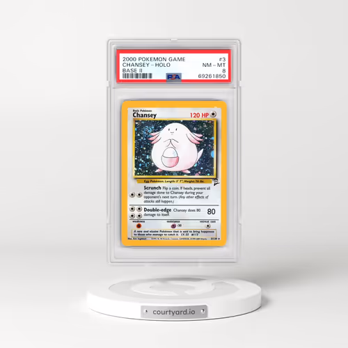 2000 Pokémon Game Base II #3 Chansey - Holo (PSA 8 NM-MT)