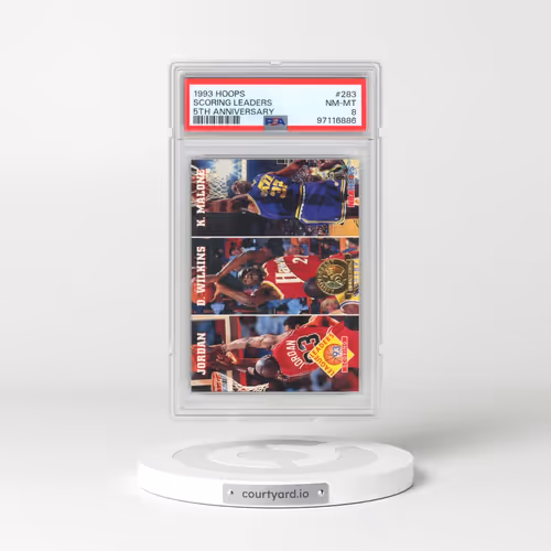 1993 Hoops #283 Scoring Leaders - 5th Anniversary (PSA 8 NM-MT)