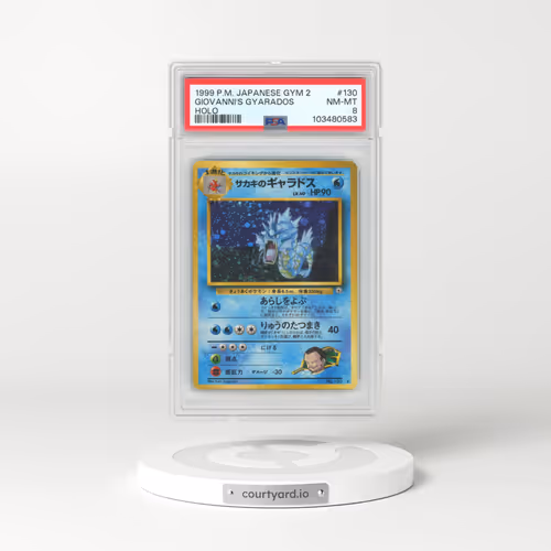 1999 Pokémon Gym 2 #130 Giovanni's Gyarados - Holo (PSA 8 NM-MT)