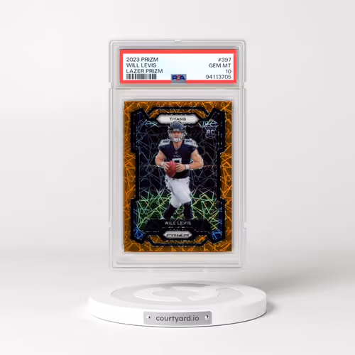 2023 Panini Prizm #397 Will Levis - Lazer Prizm (PSA 10 GEM MINT)