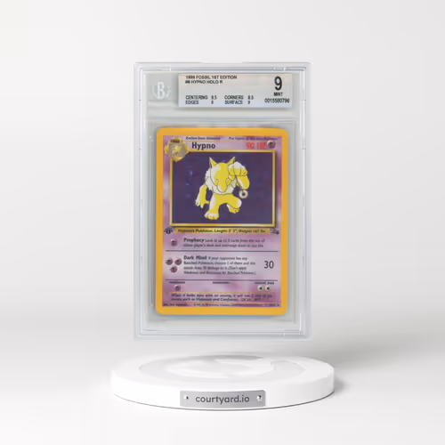 1999 Fossil #8 Hypno - 1st Edition Holo (BGS 9 MINT)