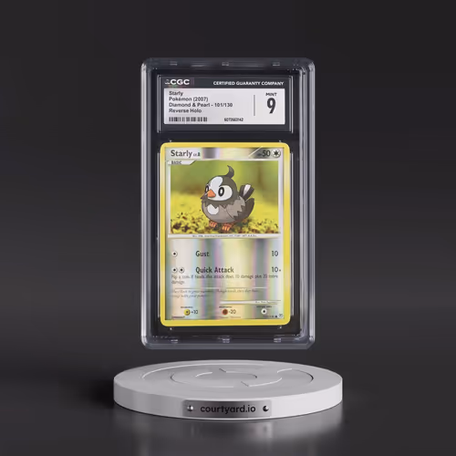 2007 Diamond & Pearl #101/130 Starly - Reverse Holo (CGC 9 MINT)