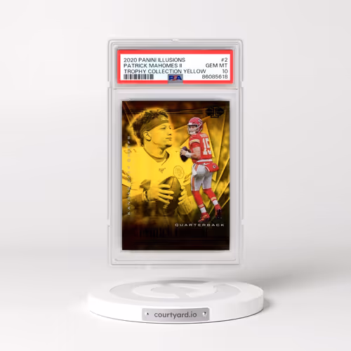 2020 Panini Illusions #2 Patrick Mahomes II - Trophy Collection Yellow (PSA 10 GEM MINT)