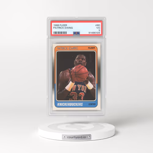 1988 Fleer #80 Patrick Ewing (PSA 3 VG)