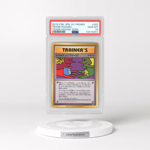 2016 Pokémon XY Promo #282 Trade Please! - Trade Please 20th (PSA 10 GEM MINT)