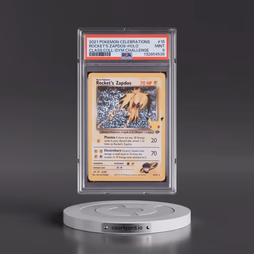 2021 Pokémon Celebrations Classic Collection #15 Rocket's Zapdos - Holo (PSA 9 MINT)