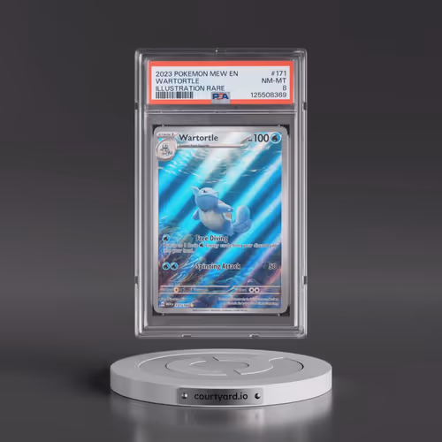 2023 Pokémon Mew EN-151 #171 Wartortle - Illustration Rare (PSA 8 NM-MT)