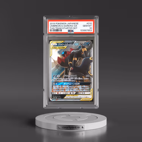 2019 Pokémon Tag Team Starter Set #010 Umbreon & Darkrai GX - Holo (PSA 10 GEM MINT)