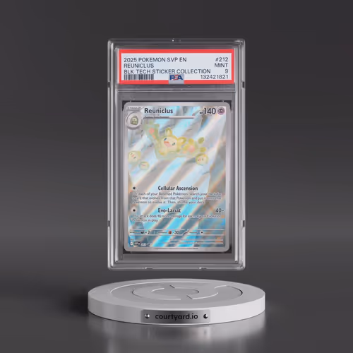 2025 Pokémon Svp EN-SV Black Star Promo #212 Reuniclus - Black Bolt Tech Sticker Collection (PSA 9 M
