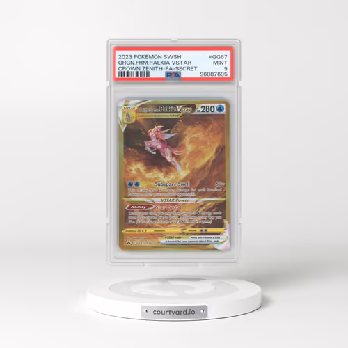 2023 Pokémon Sword and Shield Crown Zenith #GG67 Origin Forme Palkia Vstar - Full Art Secret (PSA 9 MINT)