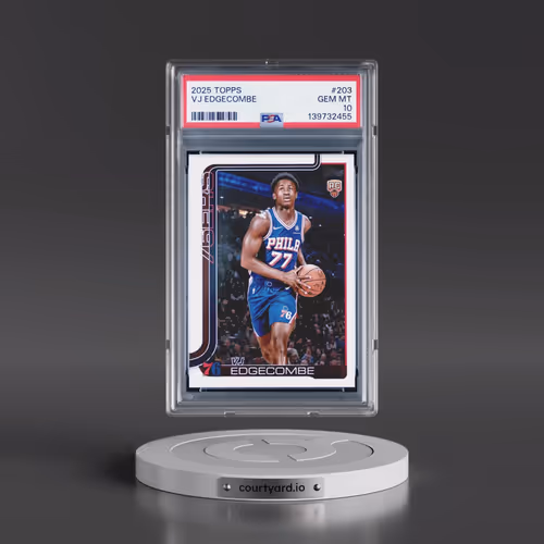 2025 Topps #203 VJ Edgecombe (PSA 10 GEM MINT)