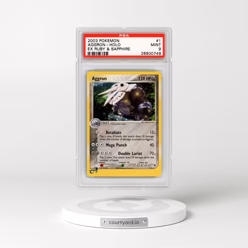 2003 Pokémon EX Ruby & Sapphire #1 Aggron - Holo (PSA 9 MINT)