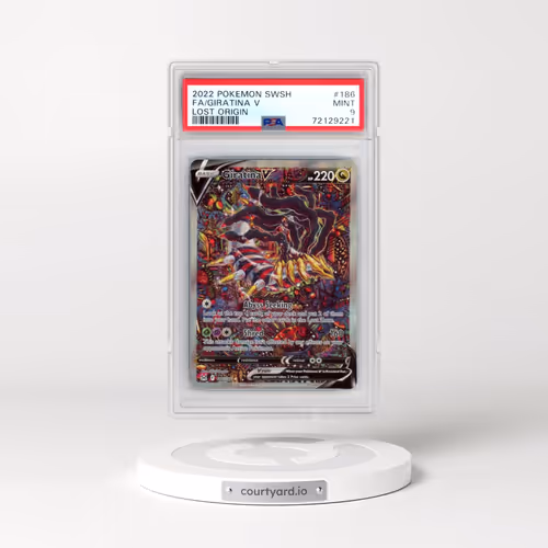 2022 Pokémon Sword & Shield Lost Origin #186 Giratina V - Holo Full Art (PSA 9 MINT)