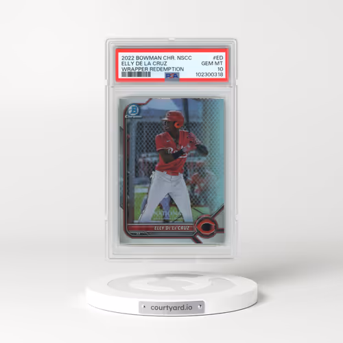 2022 Bowman Chrome Nscc Wrapper Redemption #ED Elly de La Cruz (PSA 10 GEM MINT)