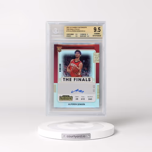 2021 Panini Contenders The Finals Ticket #116 Alperen Sengun AU (BGS 9.5 GEM MINT)