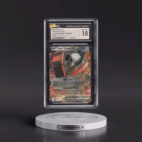 2023 Scarlet & Violet #143/198 Iron Treads ex - Holo (CGC 10 GEM MINT)