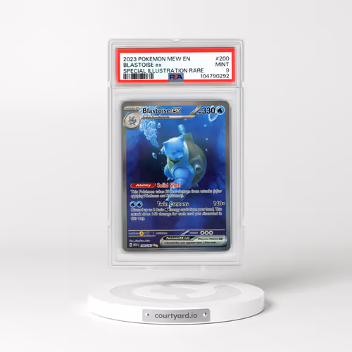2023 Pokémon Mew EN-151 #200 Blastoise EX - Holo Special Illustration Rare (PSA 9 MINT)