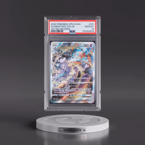 2022 Pokémon Sword & Shield Vstar Universe #221 Mewtwo Vstar - Full Art (PSA 10 GEM MINT)