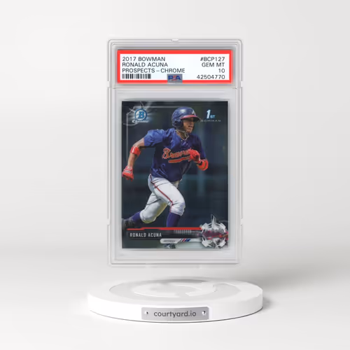 2017 Bowman Prospects #BCP127 Ronald Acuna - Chrome (PSA 10 GEM MINT)