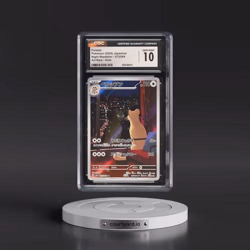 2024 Pokémon Sv6a-Night Wanderer #075 Persian - Art Rare (CGC 10 GEM MINT)