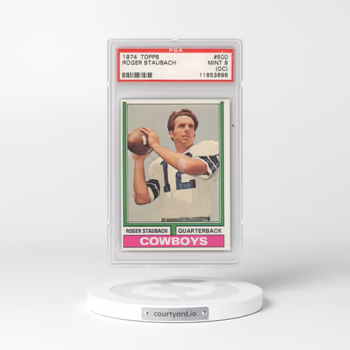 1974 Topps #500 Roger Staubach (PSA 9 MINT)